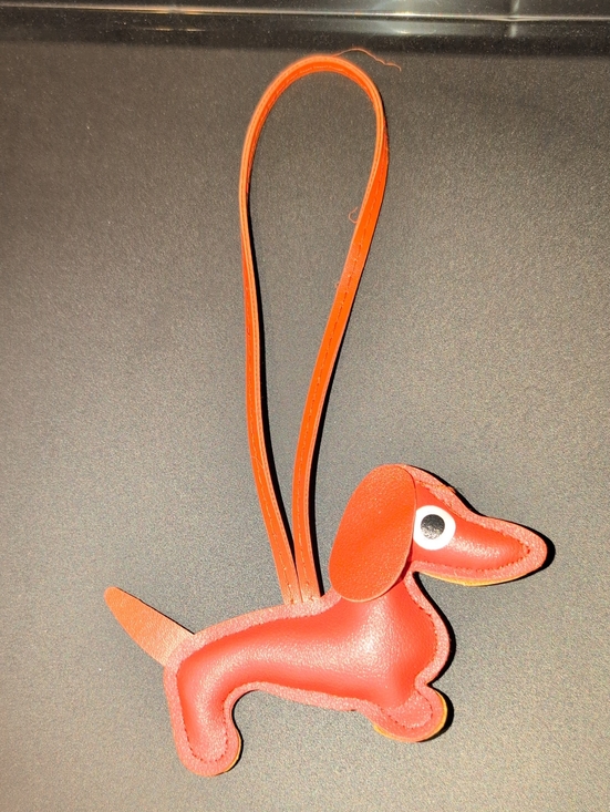 None Handbags - Orange and Tan  Dachshund Bag Charm